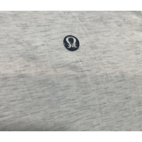 Lululemon Polo Shirt Post Practice White/Gray No Size Tag See Measurements - Picture 12 of 12
